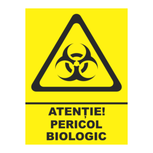 indicator atentie pericol biologic