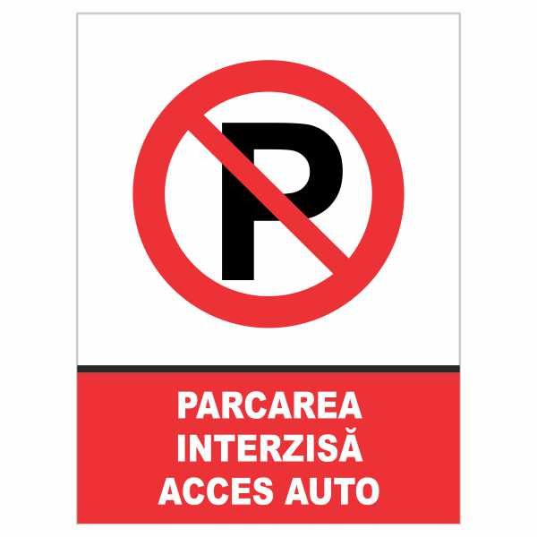 indicator parcare interzisa